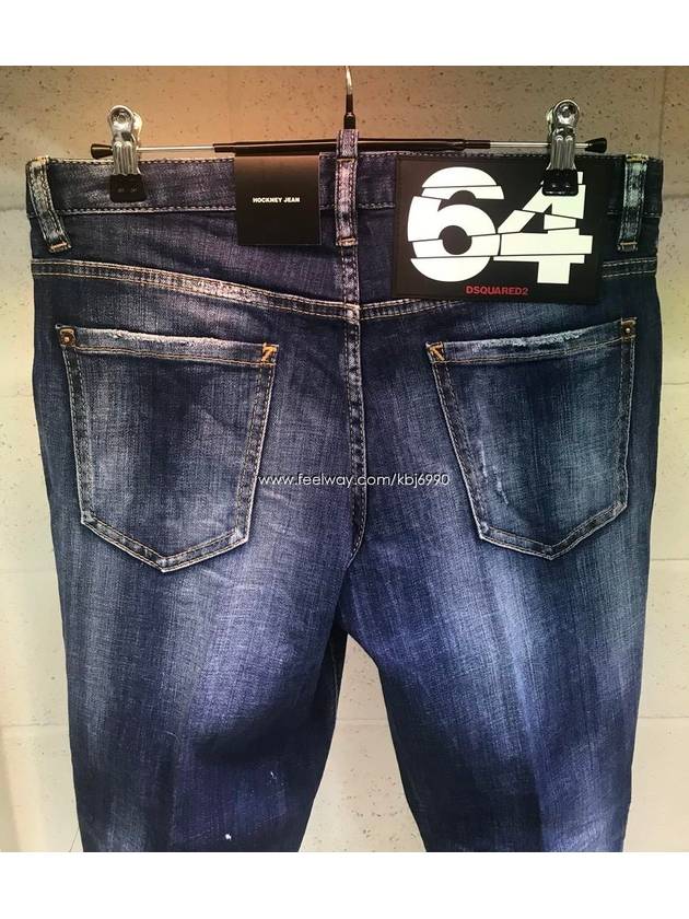 Women's Back Pocket 64 Patch Hockey Jeans S72LB0185 S30342 470 - DSQUARED2 - BALAAN 6