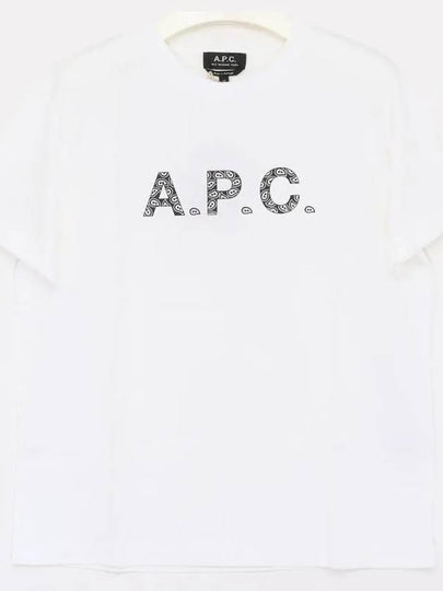 Logo Cotton Short Sleeve T-shirt White - A.P.C. - BALAAN 2