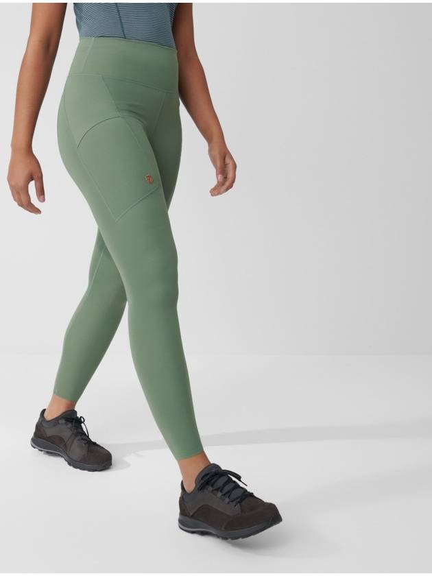 Women's Abisko Tights Patina Green - FJALL RAVEN - BALAAN 3