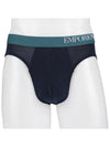 Logo 3 Pack Briefs Navy - EMPORIO ARMANI - BALAAN 3