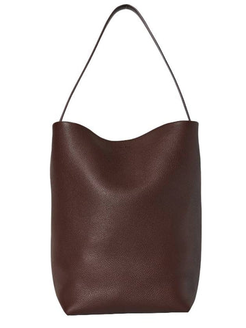 Park Large NS Leather Tote Bag Acajou - THE ROW - BALAAN 1