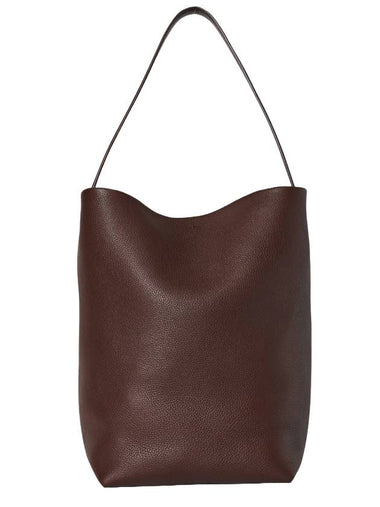 Park Large NS Leather Tote Bag Acajou - THE ROW - BALAAN 1