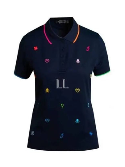 Mini Icon Tech Pique Polo Shirt Twilight - G/FORE - BALAAN 2