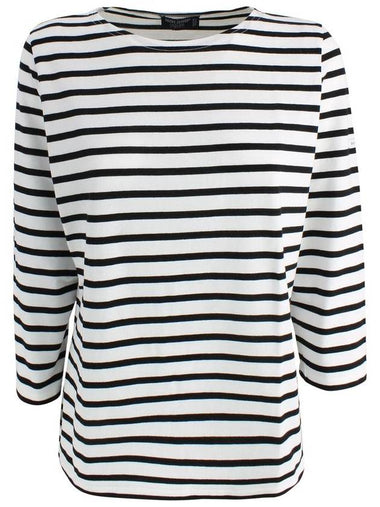 Galathee Striped Sailor Long Sleeve T-Shirt Neige Noir - SAINT JAMES - BALAAN 1