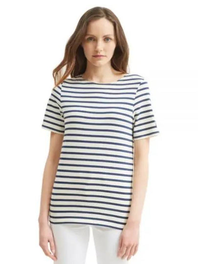 Levant Modern Striped Short Sleeve T-Shirt Ecru Marine - SAINT JAMES - BALAAN 2