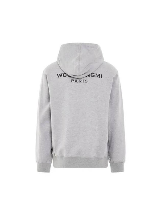 Back Logo Hoodie Grey - WOOYOUNGMI - BALAAN 1