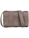 Cassette Intrecciato Small Cross Bag Taupe - BOTTEGA VENETA - BALAAN 2