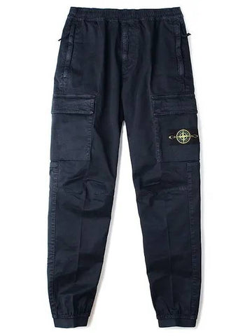 Wappen Patch Cargo Track Pants Navy - STONE ISLAND - BALAAN 1