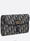 Bobby East West Chain Oblique Jacquard Pouch Bag Blue - DIOR - BALAAN 3