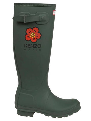 Wellington Rain Boots Green - KENZO - BALAAN 1