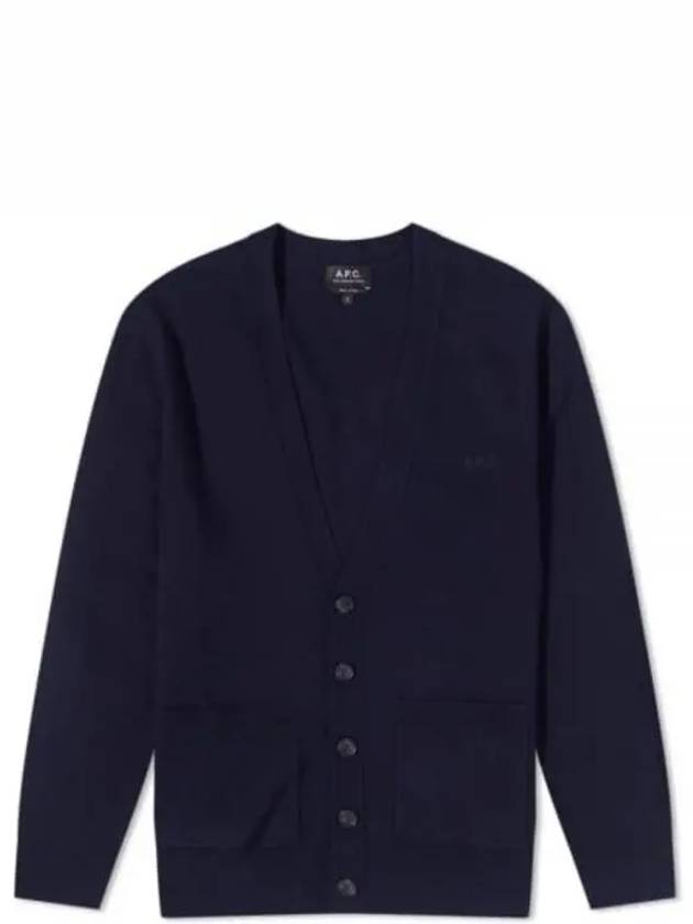 Men's Theo Wool Cardigan Navy - A.P.C. - BALAAN 2