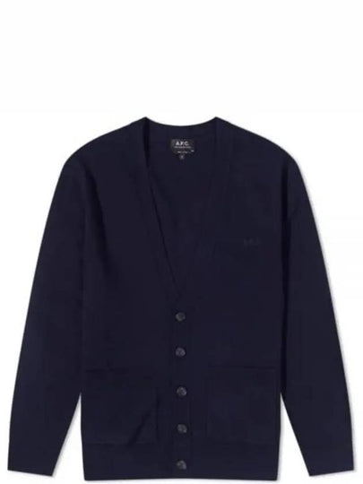 Men's Theo Wool Cardigan Navy - A.P.C. - BALAAN 2