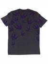 Purple Swallow Printing Short Sleeve T-Shirt 277605 - ALEXANDER MCQUEEN - BALAAN 6