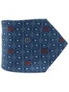 100 silk blue patterned tie - CELINE - BALAAN 1