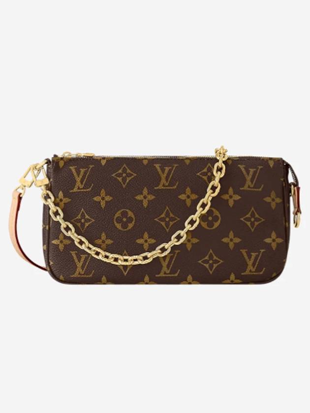 Pochette Accessoires Chain Monogram Shoulder Bag Brown - LOUIS VUITTON - BALAAN 2