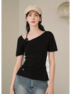 Smooth neck strap line knit top - MICANE - BALAAN 3