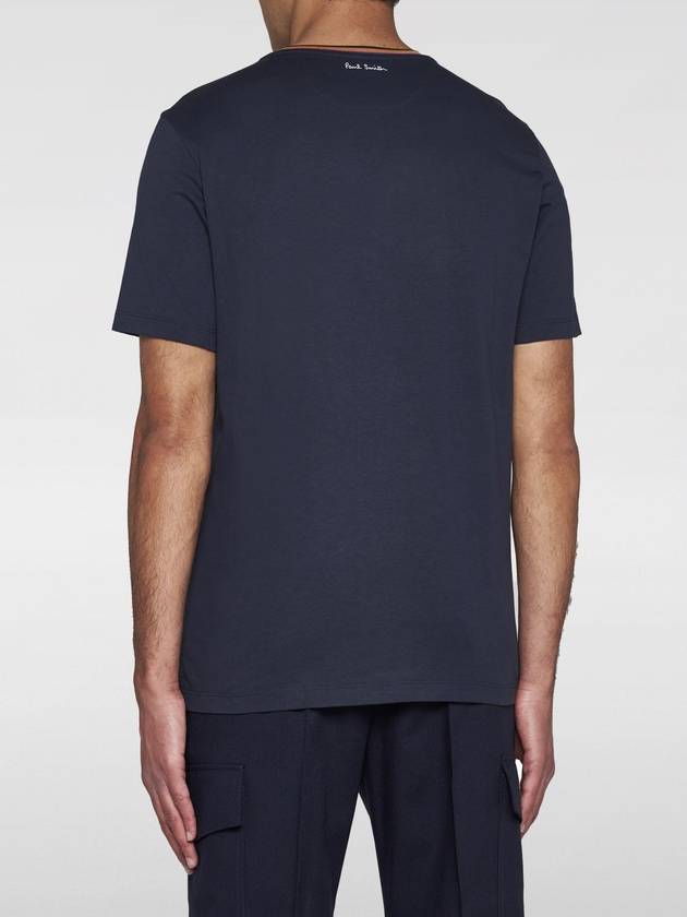 striped trim organic cotton T-shirt - PAUL SMITH - BALAAN 3