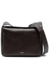 Flap Small Leather Shoulder Bag Brown - JIL SANDER - BALAAN 1