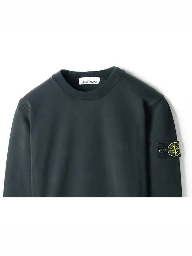 Men's Wappen Patch Sweatshirt Charcoal - STONE ISLAND - BALAAN 4