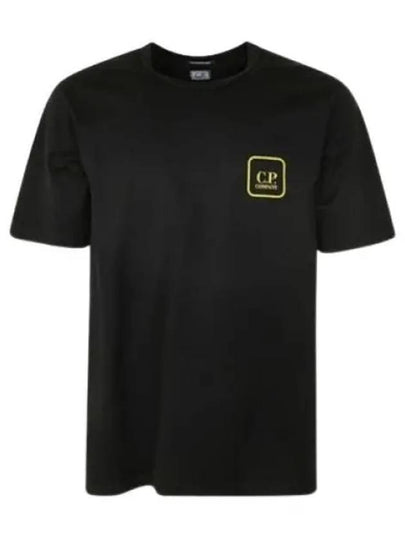 Mercerized Jersey Logo Graphic Short Sleeve T-Shirt Black - CP COMPANY - BALAAN 2