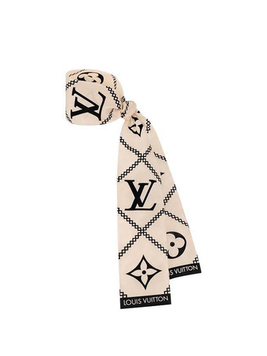 Monogram Croisillon Scarf Cream - LOUIS VUITTON - BALAAN 1