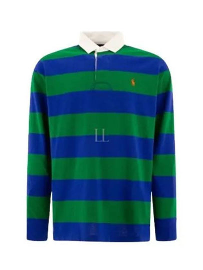 Striped PK T shirt Green Royal - POLO RALPH LAUREN - BALAAN 2