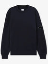 Diagonal Raised Fleece Sweatshirt Navy - CP COMPANY - BALAAN 3