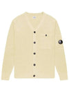 Lens Detail Cotton Cardigan Beige - CP COMPANY - BALAAN 2