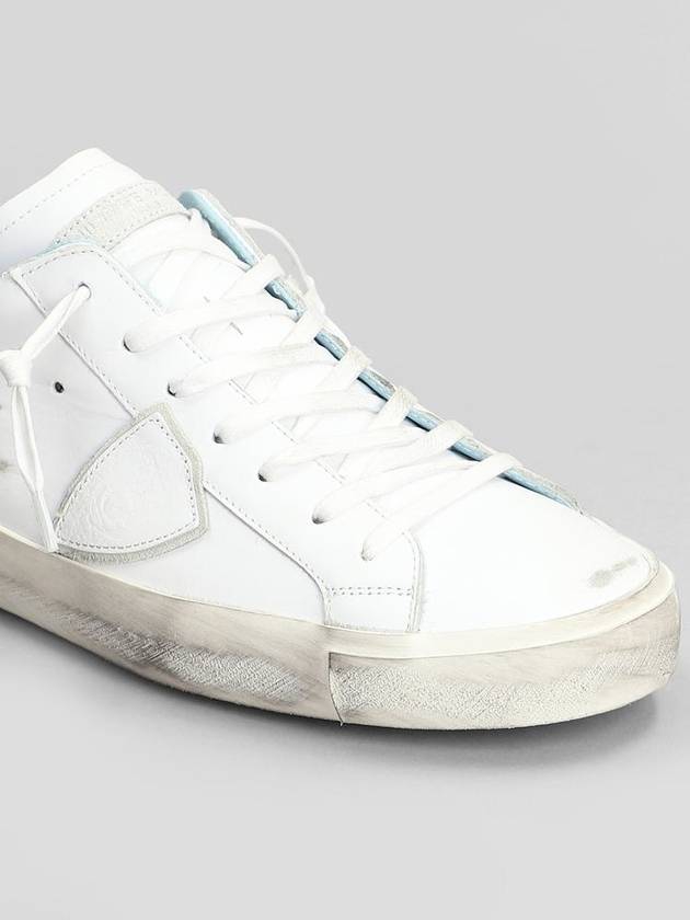 PRSX Black Tab Basic Leather Low Top Sneakers White - PHILIPPE MODEL - BALAAN 6