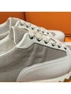 Men's Trail Sneakers Calfskin Multicolor Beige White - HERMES - BALAAN 4