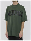 Tape Type Short Sleeve T-Shirt Green - BALENCIAGA - BALAAN 3