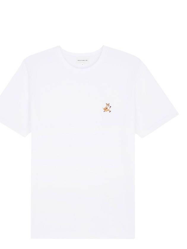 Speedy Fox Patch Comfort Short Sleeve T-Shirt White - MAISON KITSUNE - BALAAN 2