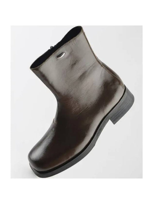 Camion Leather Ankle Boots Brown - OUR LEGACY - BALAAN 2