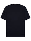 Embroidered Logo Cotton Short Sleeve T-shirt Black B0710996445 - CP COMPANY - BALAAN 3