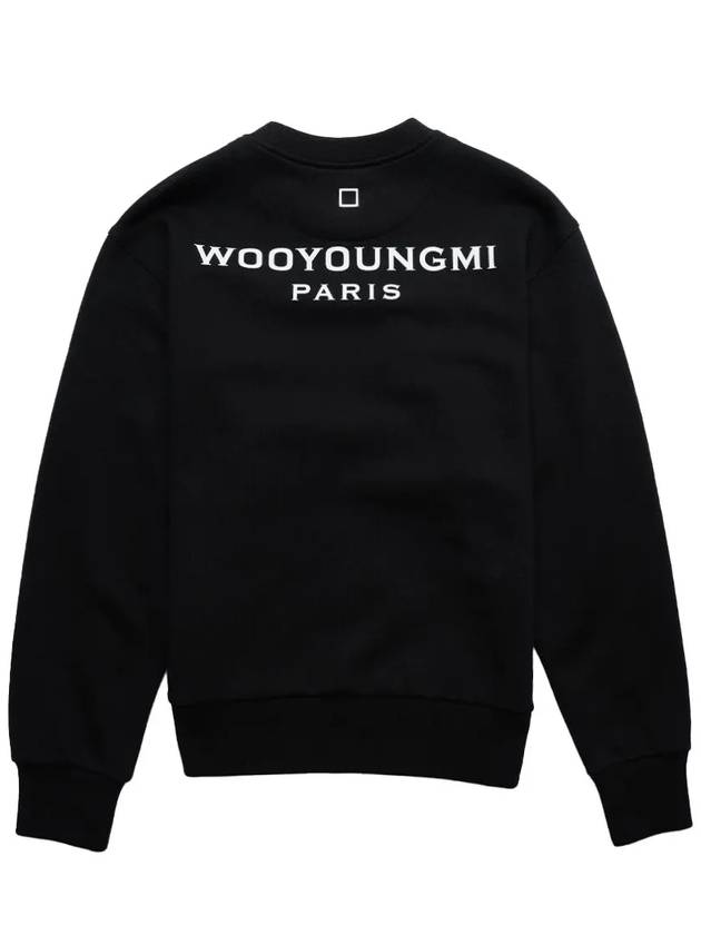 Back Logo Crew Neck Sweatshirt Black - WOOYOUNGMI - BALAAN 6