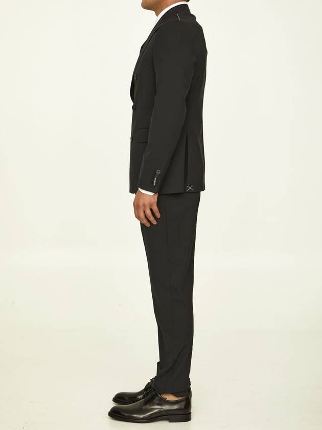 Black Stretch Wool Suit - TONELLO - BALAAN 3