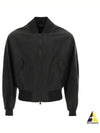 Vertigo FF Monogram Logo Pattern Nylon Bomber Jacket Black - FENDI - BALAAN 2