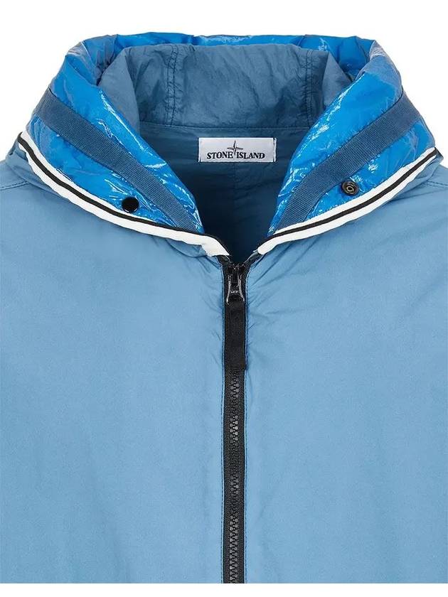 Wappen Patch Skin Touch Nylon Hooded Jacket Blue - STONE ISLAND - BALAAN 4