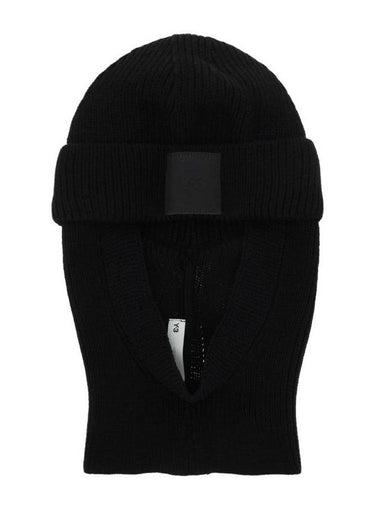 Square Logo Patch Beanie Black - Y-3 - BALAAN 1