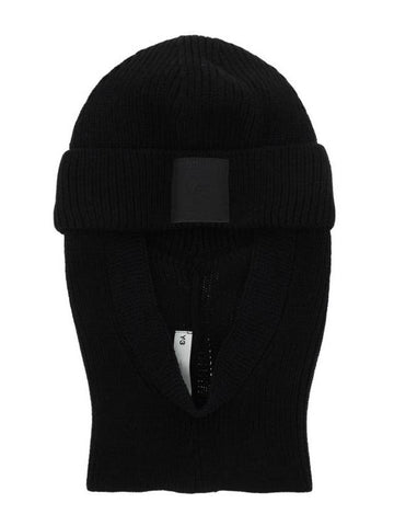 Square Logo Patch Beanie Black - Y-3 - BALAAN 1