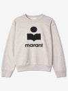 Mikoy Logo Cotton Sweatshirt Ecru - ISABEL MARANT - BALAAN 3