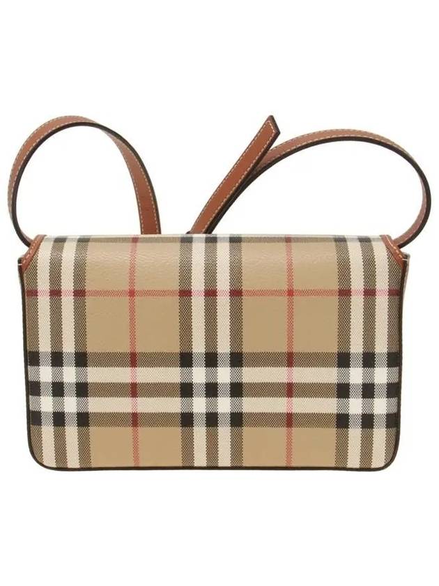 Check Cross Bag Beige - BURBERRY - BALAAN 4