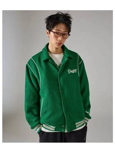 Diadora Artisan Tweed Stadium Jacket GREEN - DIADORA - BALAAN 1