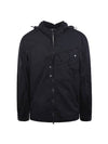 Men's Chrome R Goggles Hooded Jacket Navy - CP COMPANY - BALAAN 1