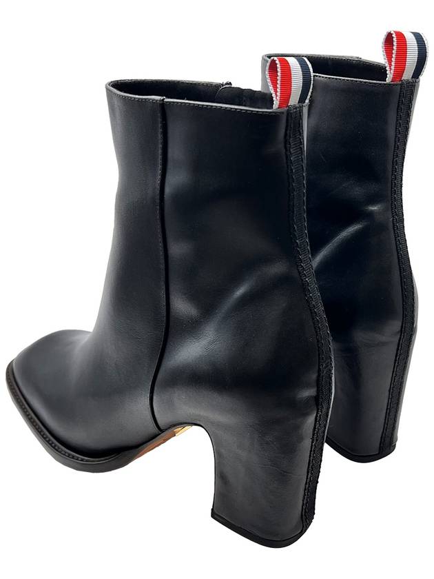 Box Calf 75MM Block Thread Ankle Boots FFB178A 06549 001 - THOM BROWNE - BALAAN 6