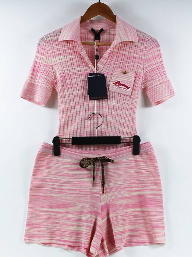 Women's highest price polo sweater and short pants set jumpsuit F J KM01VZI 547 - LOUIS VUITTON - BALAAN 1