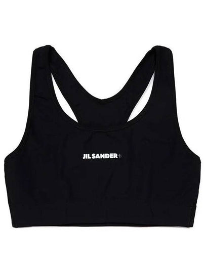 Women's Front Logo Sports Sleeveless Black - JIL SANDER - BALAAN 2