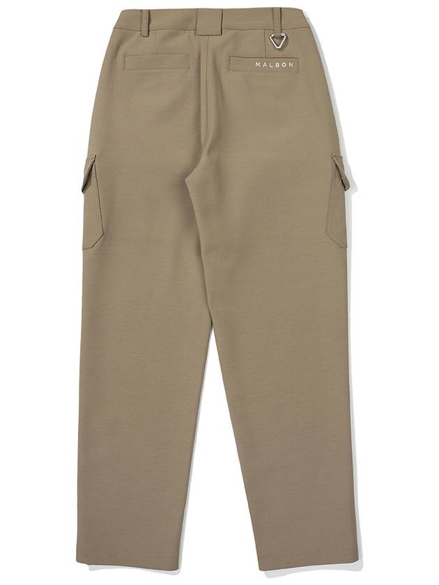 Brushed cargo pocket pants DARK BEIGE WOMAN - MALBON GOLF - BALAAN 2