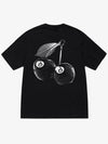 Cherrys Short Sleeve T-Shirt Black - STUSSY - BALAAN 2