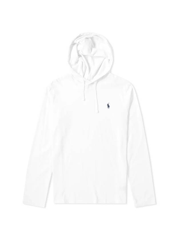 Embroidered Logo Jersey Hoodie White - POLO RALPH LAUREN - BALAAN 1